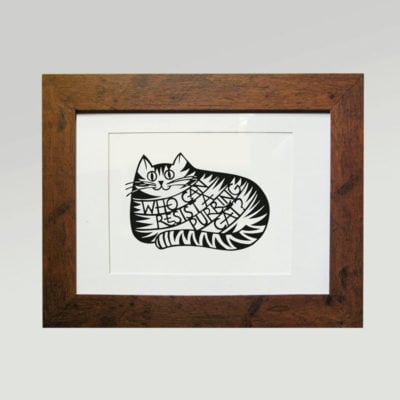 Print - Who can resist a purring cat?